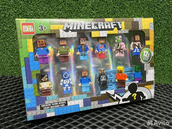 Набор человечков Маинкрафт аналог конструктор Lego