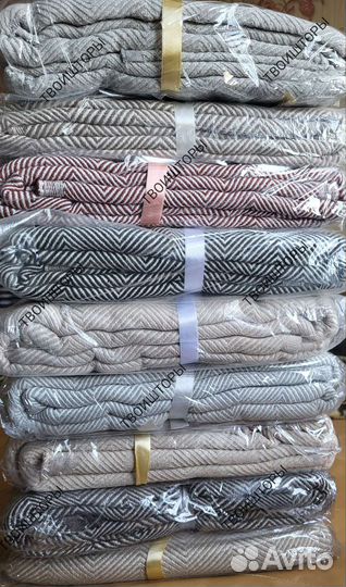 Покрывало плед х/б сканди Турция