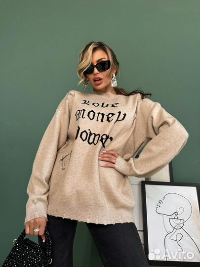 Свитер женский оверсайз