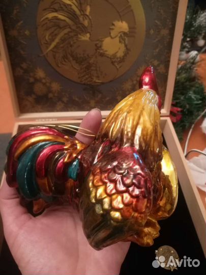 Елочные игрушки Atlas art, Петух