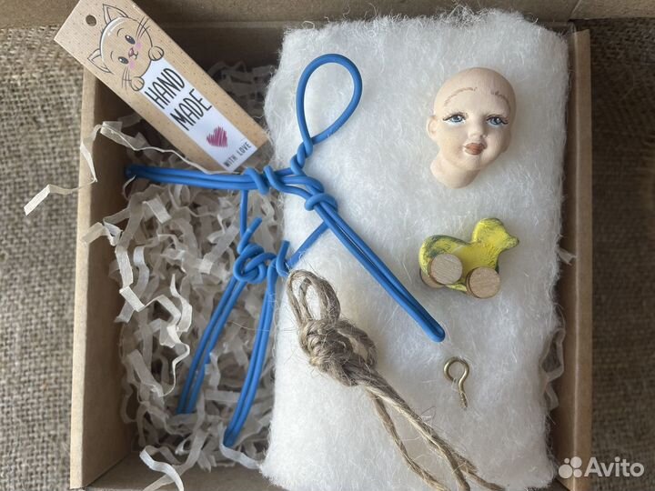 Ватная игрушка на елку,набор для создания