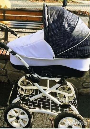 Коляска 2 в 1 индиго