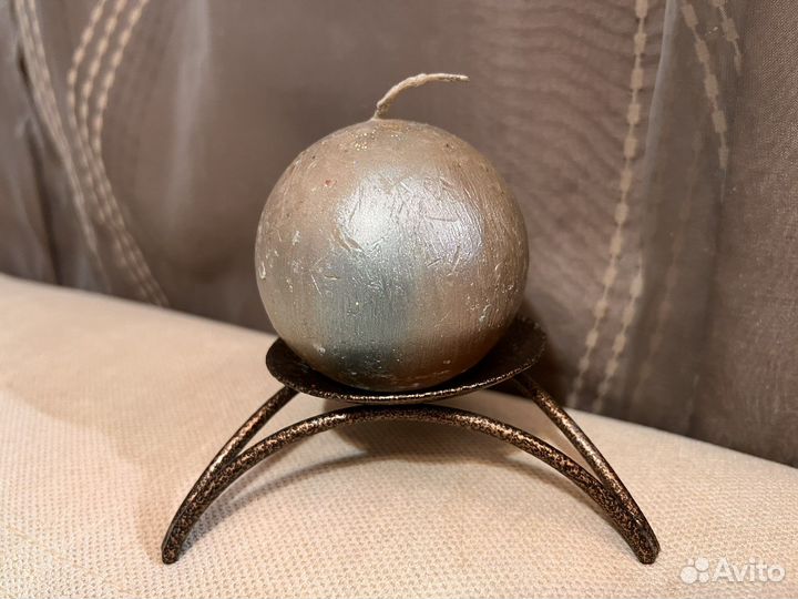 Подсвечник СССР свеча шар