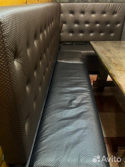 Кожаный диван бу