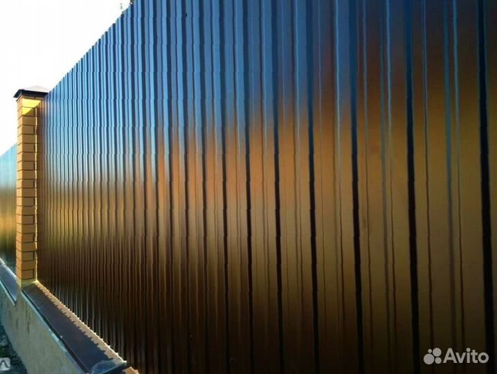 Забор из профнастила