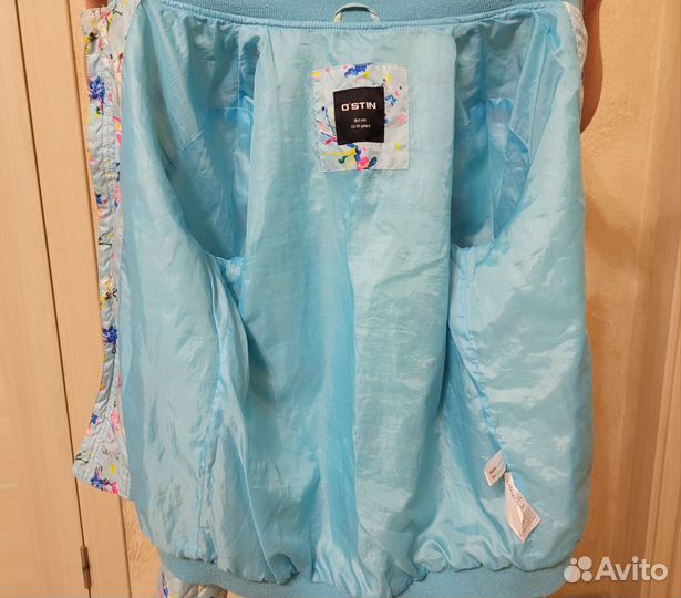 Куртка лёгкая ветровка бомбер 158 164 для девочки