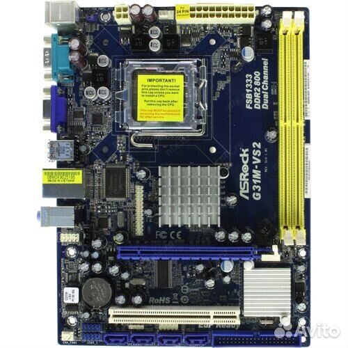 Материнская плата ASRock G31M-VS2 LGA 775 PCI-E+sv