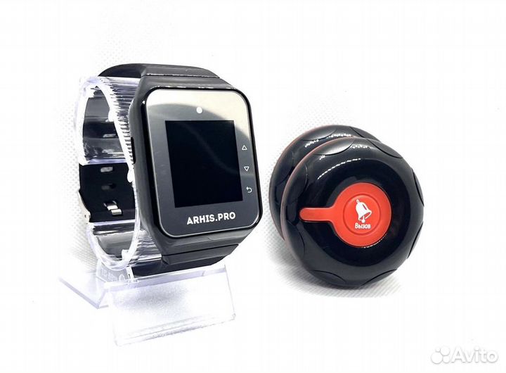 Влагозащищенная кнопка вызова официанта и часы