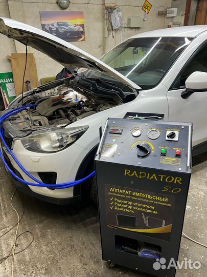 Промывка радиатора печки автомобиля