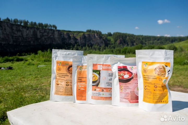 Готовая еда для рыбалки, охоты, похода