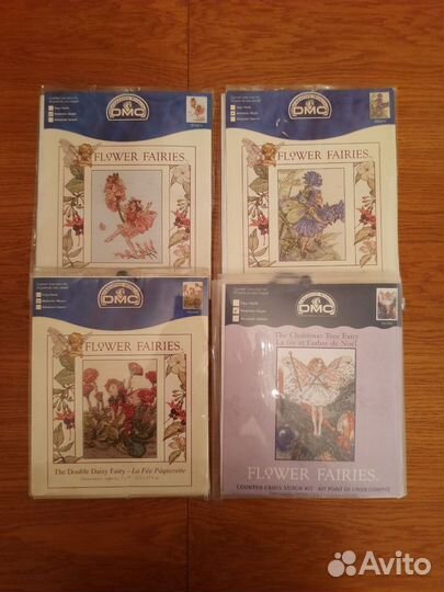 Набор для вышивания Flower Fairies, схемы, остатки