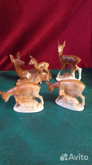 Статуэтки оленей, лосей и косуль
