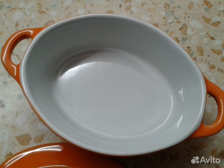 Керамическая форма для выпекания с крышкой, 0,3 л