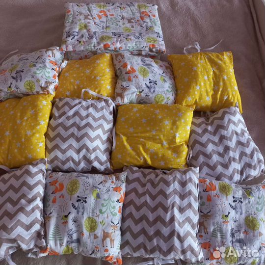 Бортики подушки с одеялком