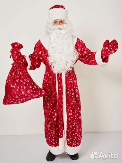 Костюм велюровый Дед Мороз