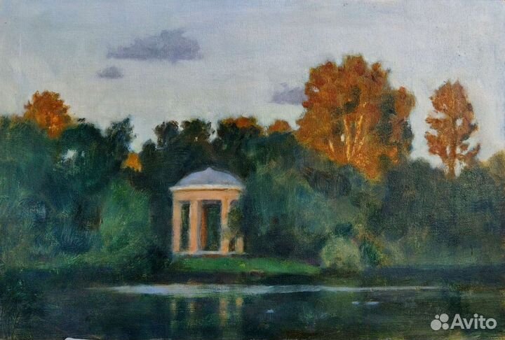 Картина маслом. Пейзаж. Екатерингоф
