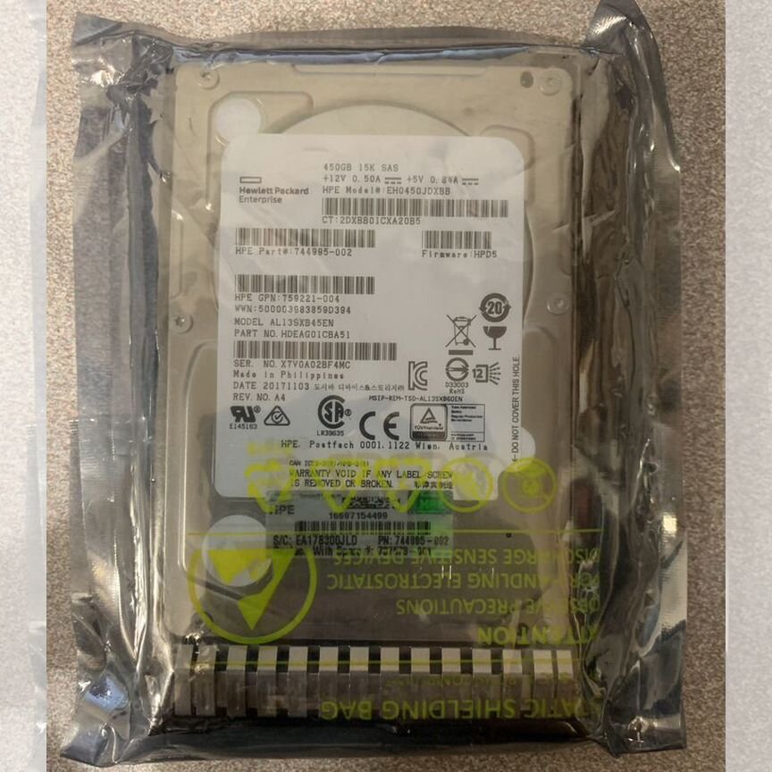 Жесткий Диск Hp 450gb 15k Sas 12g 2.5
