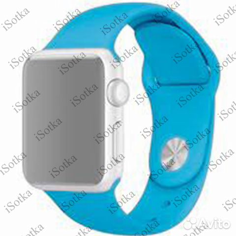 Ремешок силиконовый Watch Series 42mm/44mm (светло