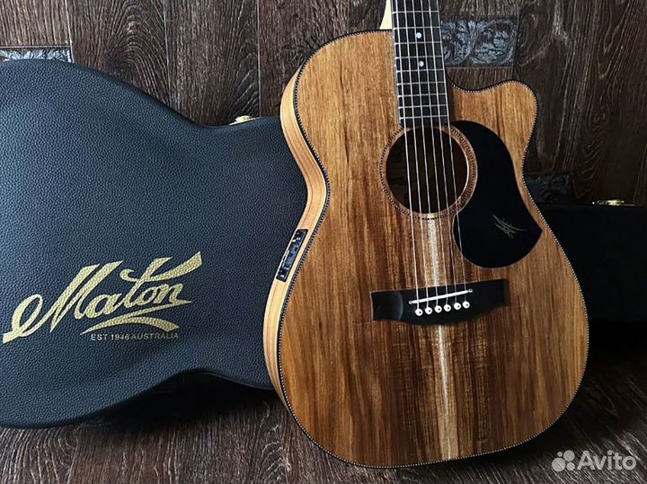 Электроакустическая гитара Maton + аксессуары