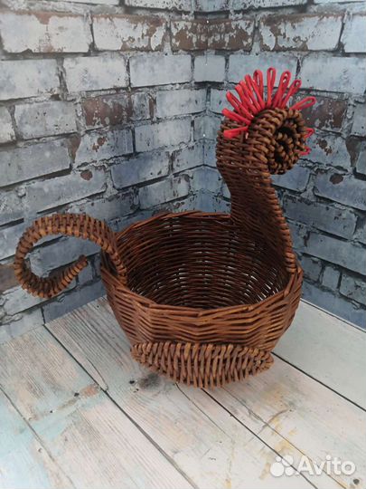 Курочка плетёная пасхальная