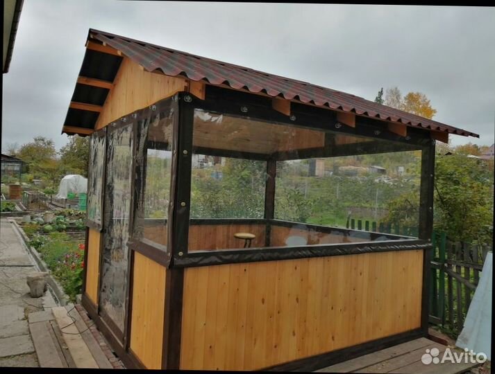 Мягкое стекло с гарантией для беседки, террасы, ве