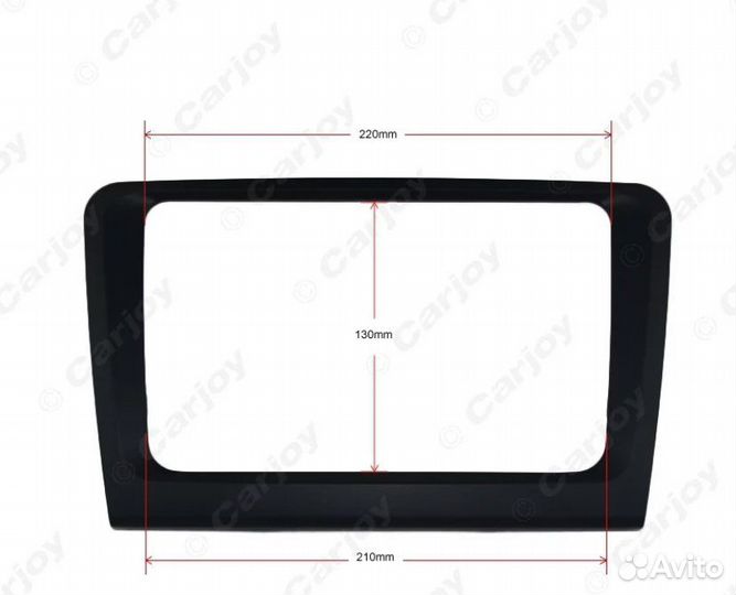 Переходная рамка 2DIN для Skoda Superb II (09-14)