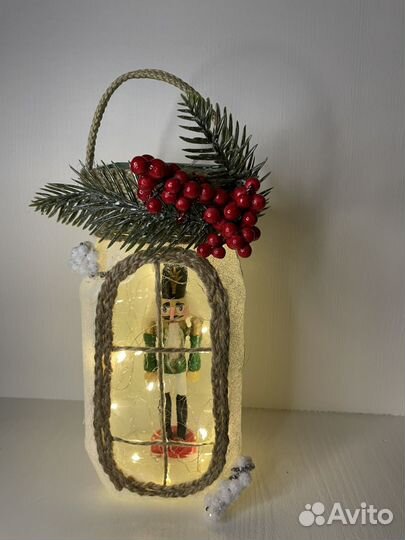 Новогодний светильник поделка в сад/школу
