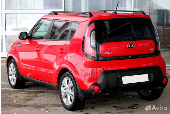 Рейлинги черные апс для KIA Soul II с 2013-2019