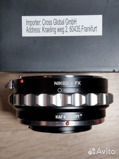 Переходник Nikon G - Fuji X