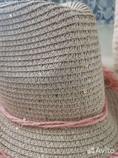 Шляпа и пляжная сумка для девочки