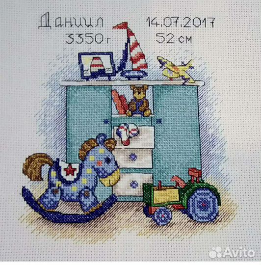 Детская метрика вышивка крестом