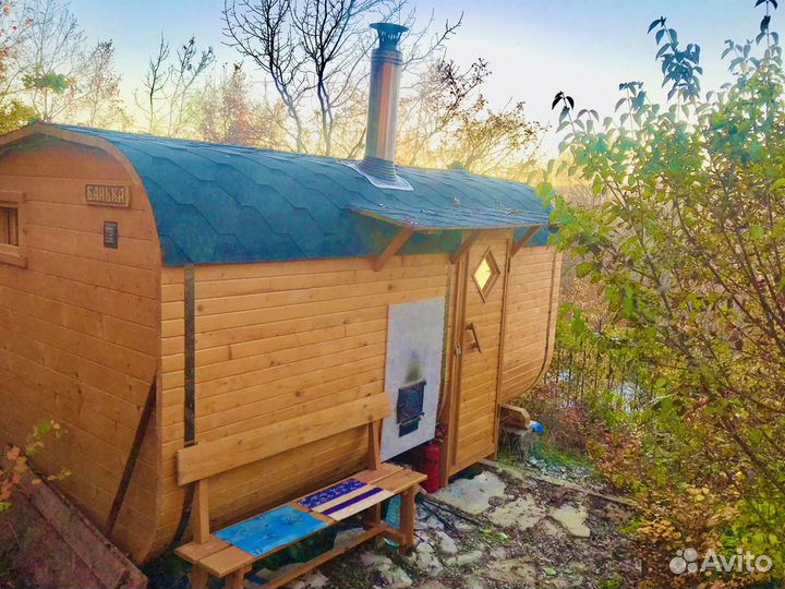 Русская баня на дровах