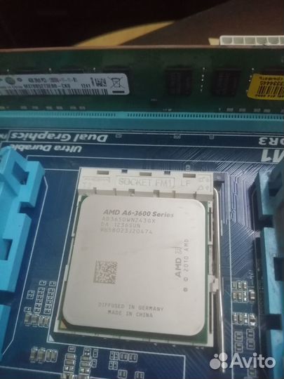 Материнская плата с процессором AMD A6 3600