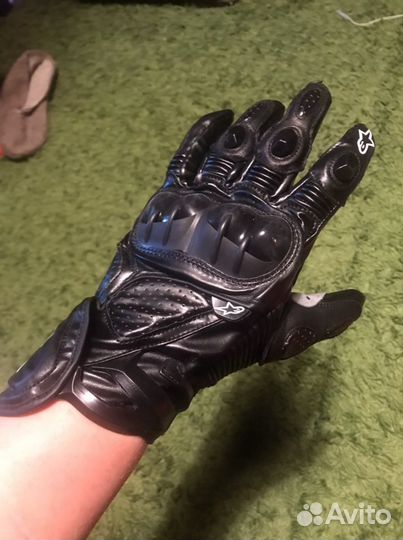 Короткие мото перчатки aplinestars S1