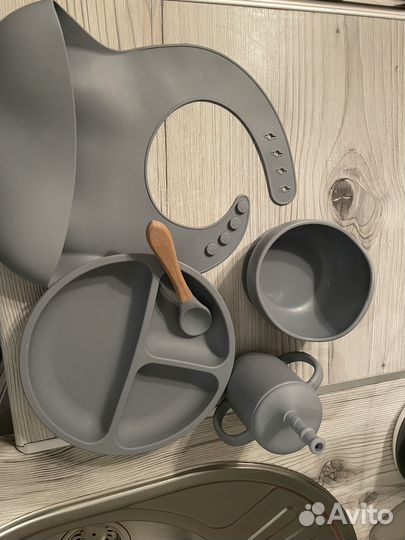 Детская посуда для кормления силиконовая