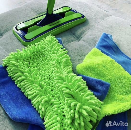 Универсальная швабра С двумя насадками aquamatic Ш