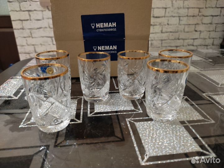 Хрустальные стопки набор