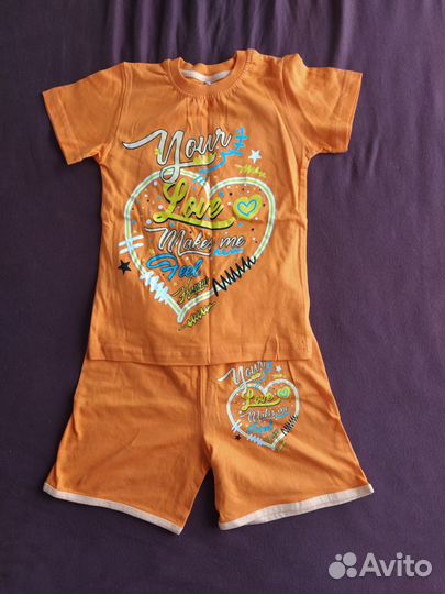 Комплект (футболка+шорты) рост 116