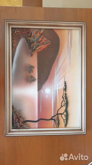 Картина объёмная (с аппликацией). Гурзуф