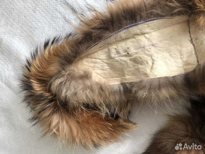 Новый меховой воротник енот