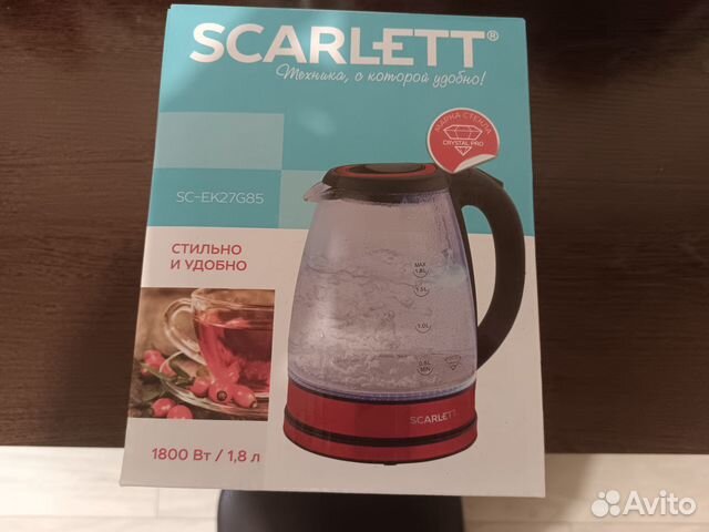 Чайник электрический Scarlett новый стекло
