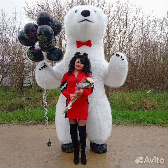 Белый мишка поздравление