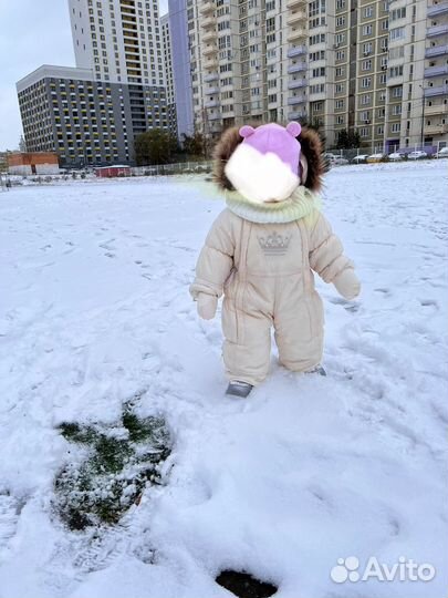 Зимний комбинезон для девочки,размер 74