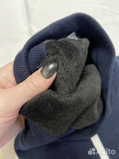 Теплые леггинсы с начесом детские 128