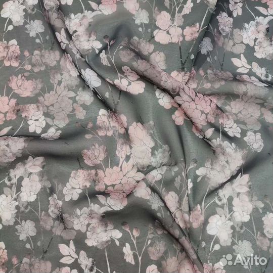 Ткань Шифон с принтом