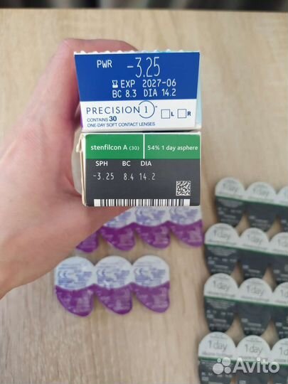 Контактные однодневные линзы -3.25 28 штук
