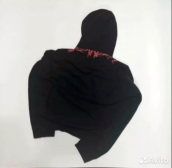 Vetements metal patch hoodie