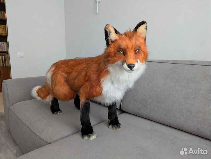 Лис реалистичная игрушка