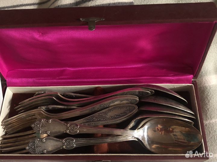 Столовый набор ложки и вилки СССР