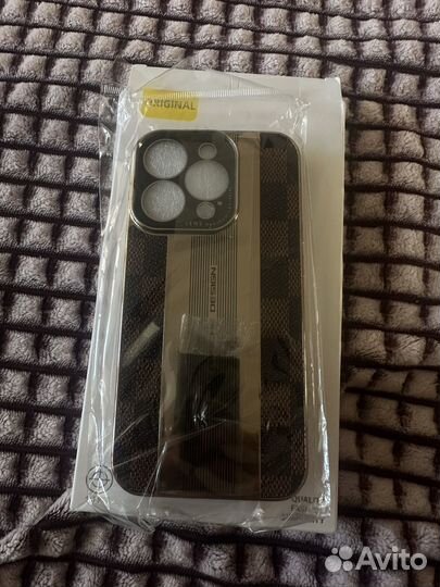 Чехол на iPhone 14 pro кожаный